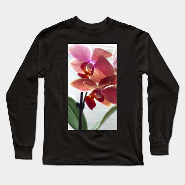 Orchids Long Sleeve T-Shirt by CsillaRosales